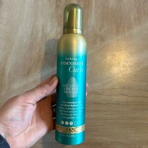 OGX Locking + Coconut Curls Decadent Creamy Mousse, 7.9 Ounce - NEW
